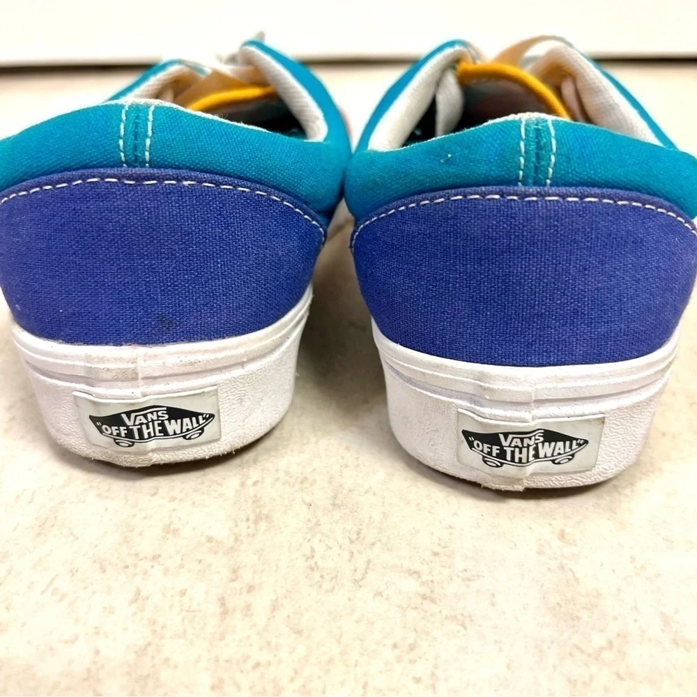 Vans Off The Wall Era Color Block Colorful Comfy Cush Canvas Shoes Womens 5M
